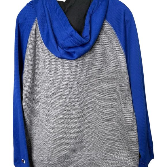 Champion Stadium Fleece Quarter Zip Hoodie, Clear Gloss C Logo large - Picture 9 of 12